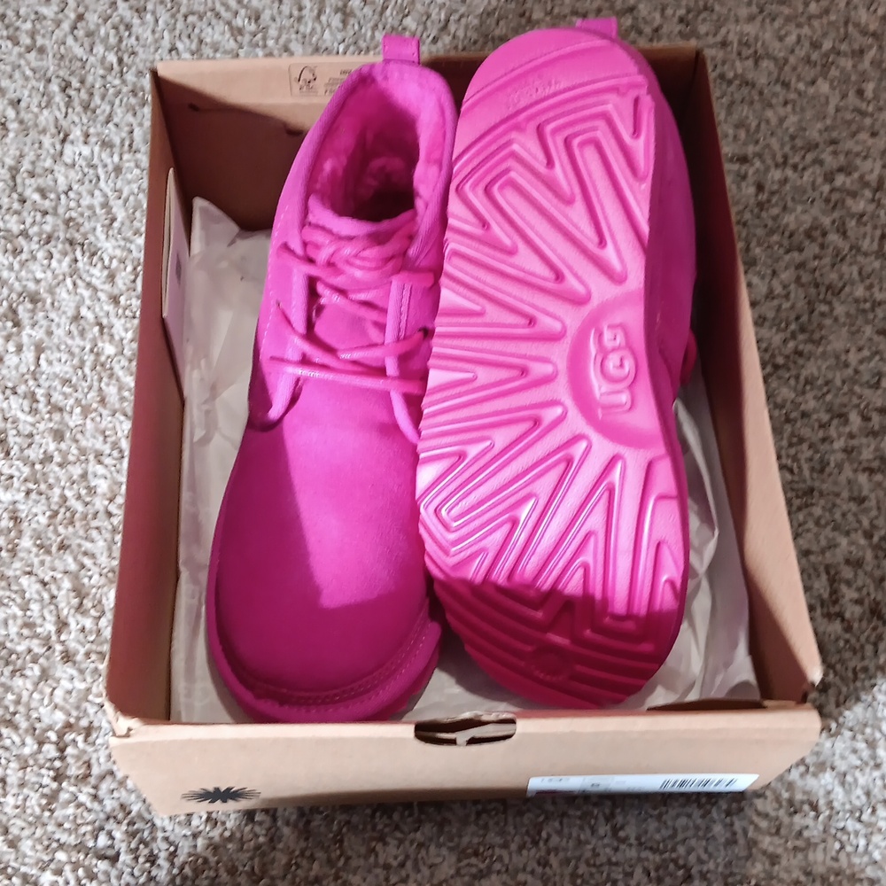 Pink UGG ankle boots